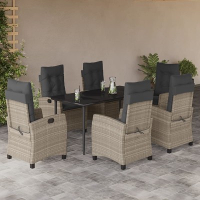 Garden set with cushions, 7...