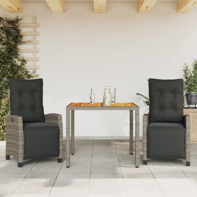 Garden set with cushions, 3...