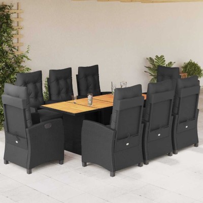 Garden set with cushions, 9...