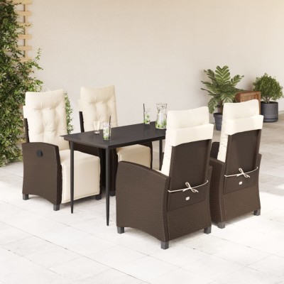 Garden set with cushions, 5...