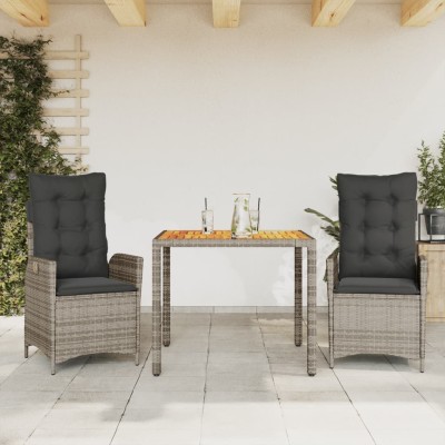 Garden set with cushions, 3...