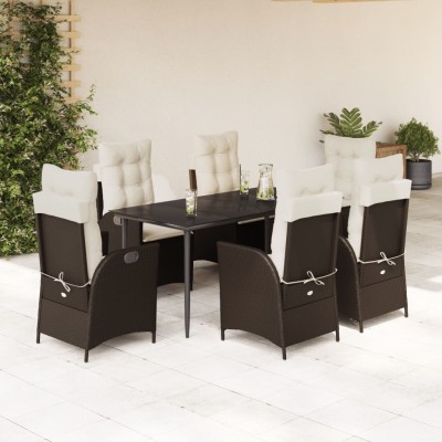 Garden set with cushions, 7...