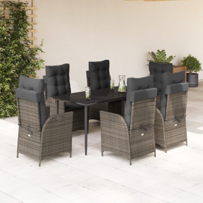 Garden set with cushions, 7...