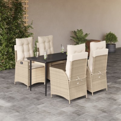 Garden set with cushions, 5...