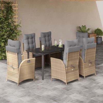 Garden set with cushions, 7...