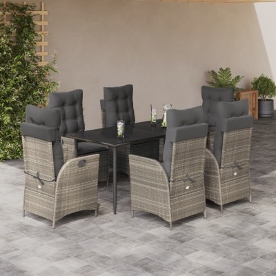 Garden set with cushions, 7...
