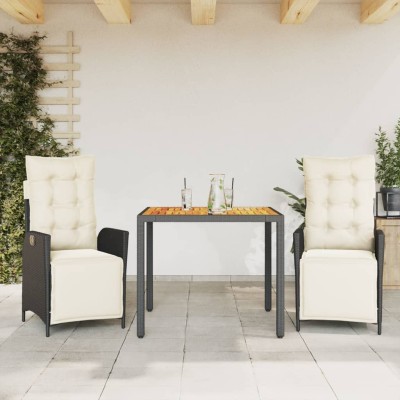 Garden set with cushions, 3...