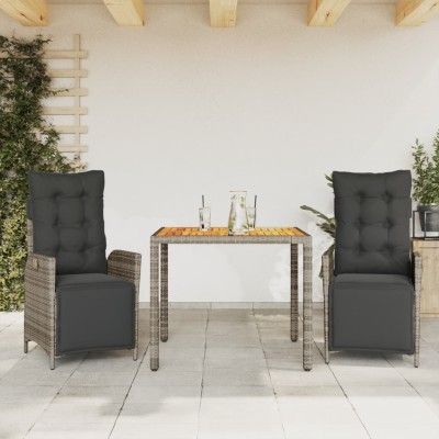 Garden set with cushions, 3...