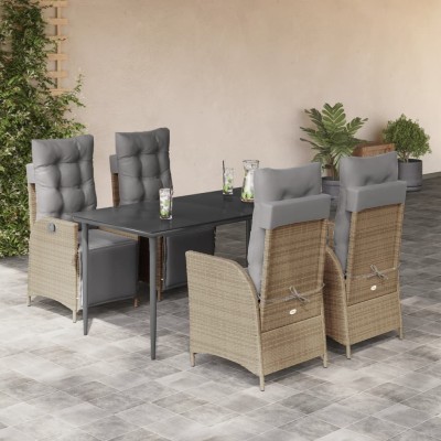 Garden set with cushions, 5...