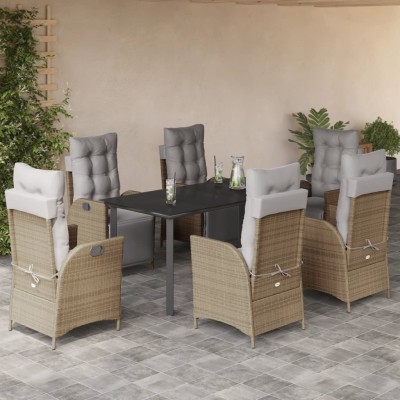 Garden set with cushions, 7...