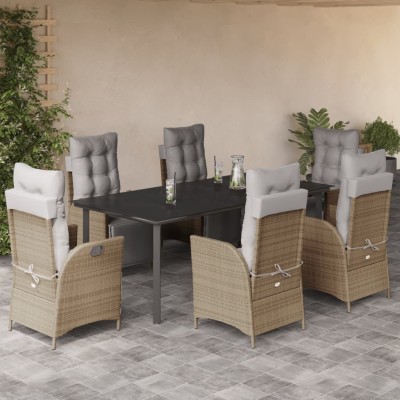 Garden set with cushions, 7...