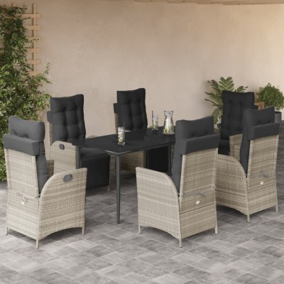 Garden set with cushions, 7...
