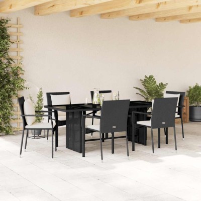 Garden set with cushions, 7...