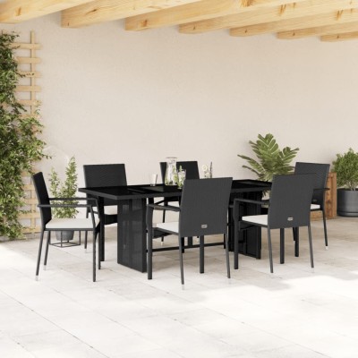 Garden set with cushions, 7...