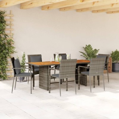 Garden set with cushions, 7...
