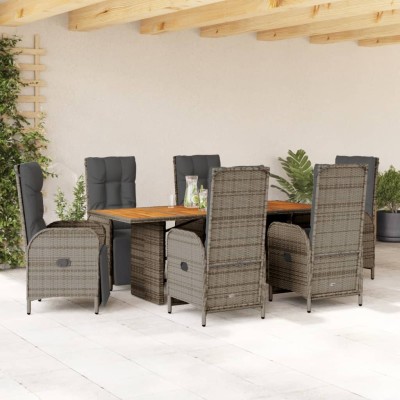 Garden set with cushions, 7...