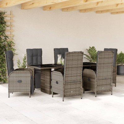 Garden set with cushions, 7...