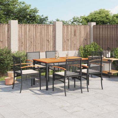 Garden set with cushions, 7...