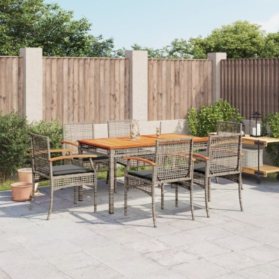 Garden set with cushions, 7...