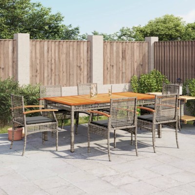 Garden set with cushions, 7...
