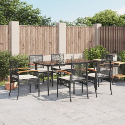 Garden set with cushions, 7...