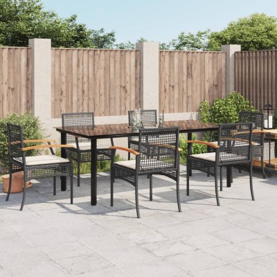 Garden set with cushions, 7...