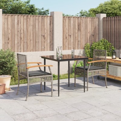 Garden set with cushions, 3...