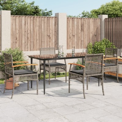 Garden set with cushions, 5...