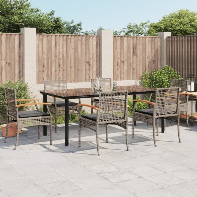 Garden set with cushions, 7...