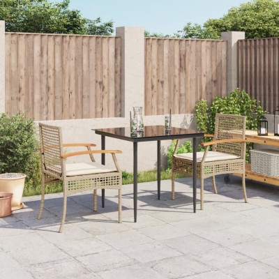 Garden set with cushions, 3...