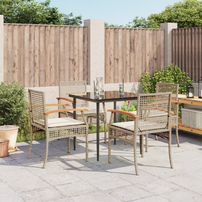 Garden set with cushions, 5...