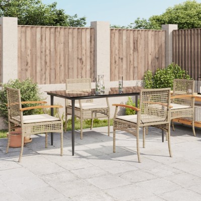 Garden set with cushions, 5...