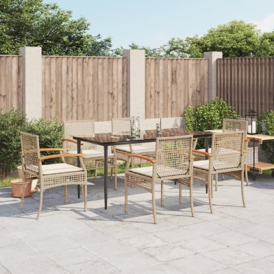 Garden set with cushions, 7...