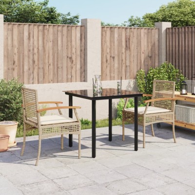 Garden set with cushions, 3...