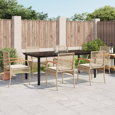 Garden set with cushions, 7...