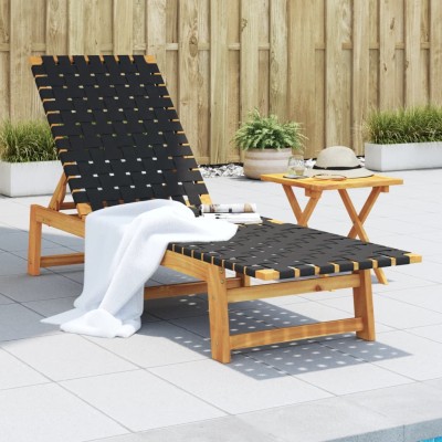 Sun lounger with table,...