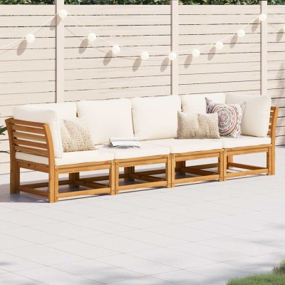 Garden set with cushions, 4...