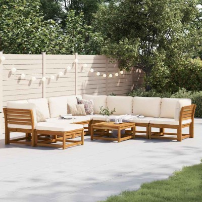 Garden set with cushions, 9...