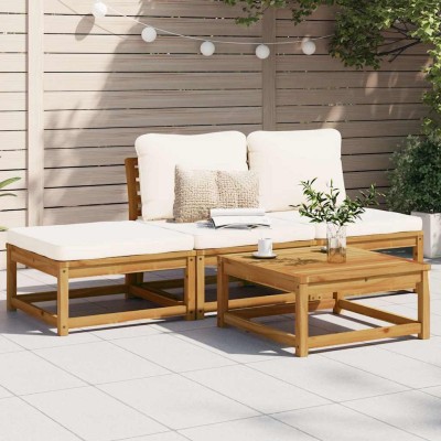 Garden set with cushions, 4...