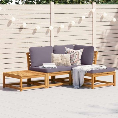 Garden set with cushions, 4...