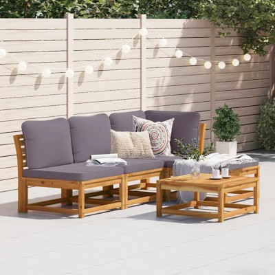Garden set with cushions, 5...