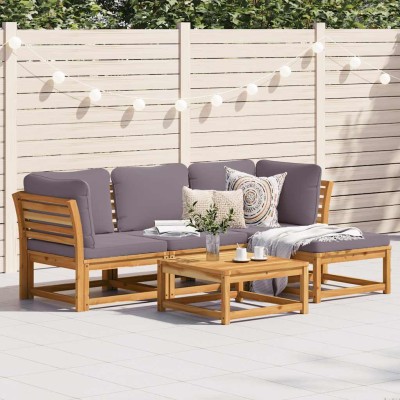 Garden set with cushions, 5...