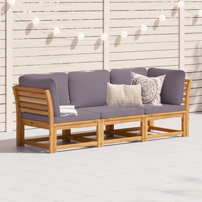 Garden set with cushions, 3...