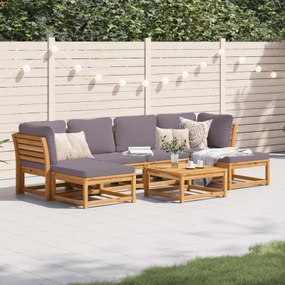 Garden set with cushions, 7...