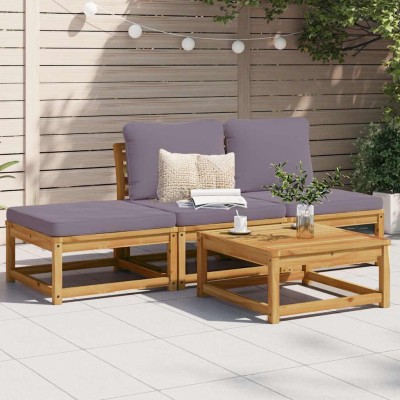 Garden set with cushions, 4...