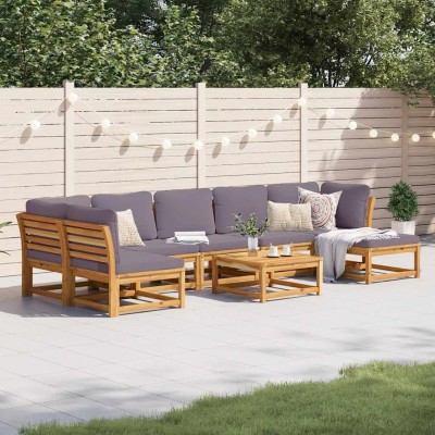 Garden set with cushions, 8...