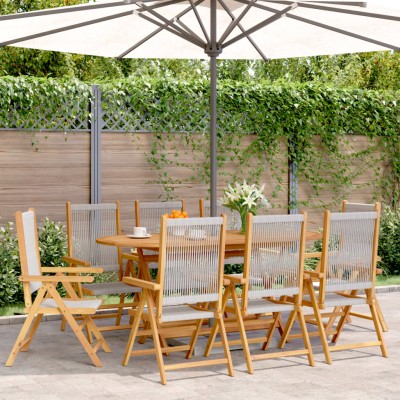 Reclining garden chairs, 8...