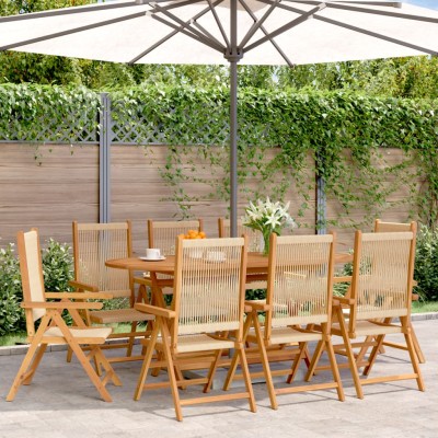 Reclining garden chairs, 8...