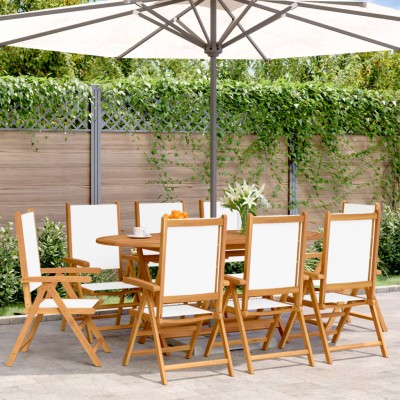 Reclining garden chairs, 8...