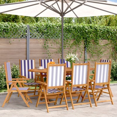 Reclining garden chairs, 8...
